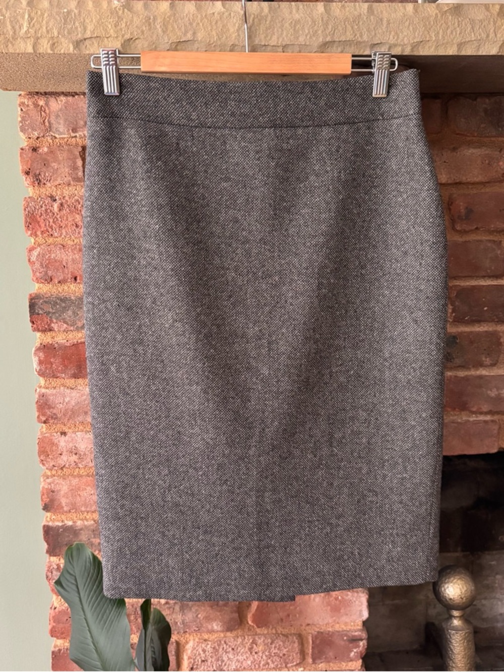 J. Crew Classic Gray Pencil Skirt